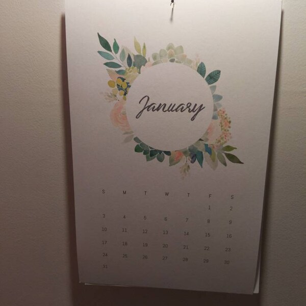 Boho Aesthetic Calendar for Wall, Boho Calendar 2025 2026, Elegant