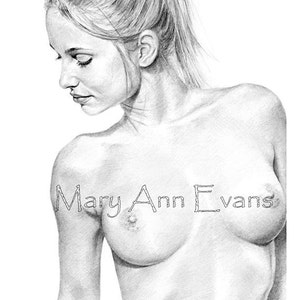 Mary Ann Evans Erotic Female Nude Study (MAEP220). Print From ...
