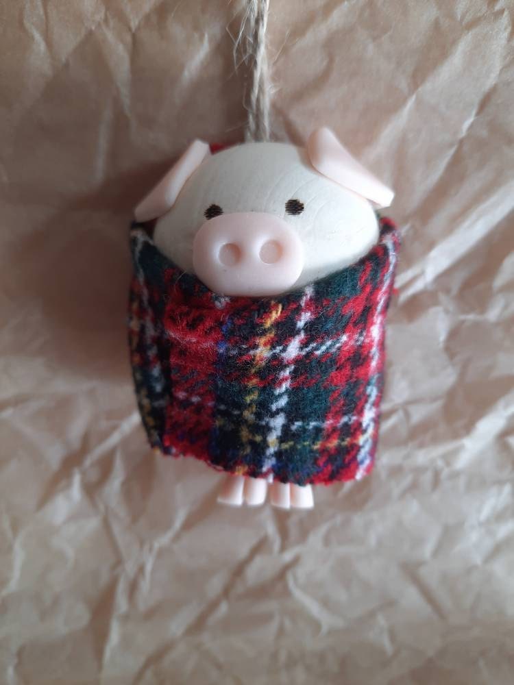 Pigs in blankets Christmas decoration, Christmas ornament, Tree decoration, Christmas decor, Christmas tree, vegan gift, pig lover