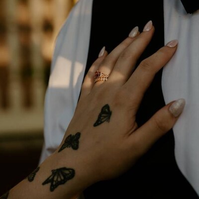 3MM Round Moissanite Open Notch Bubble Set Wedding Matching Band for ...