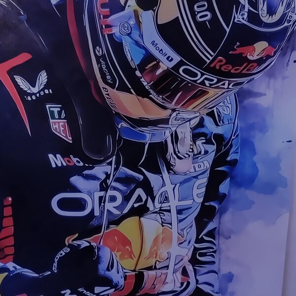 Poster Charles Leclerc Ferrari - Affiche F1, Cadeau Fan, Style Vintage