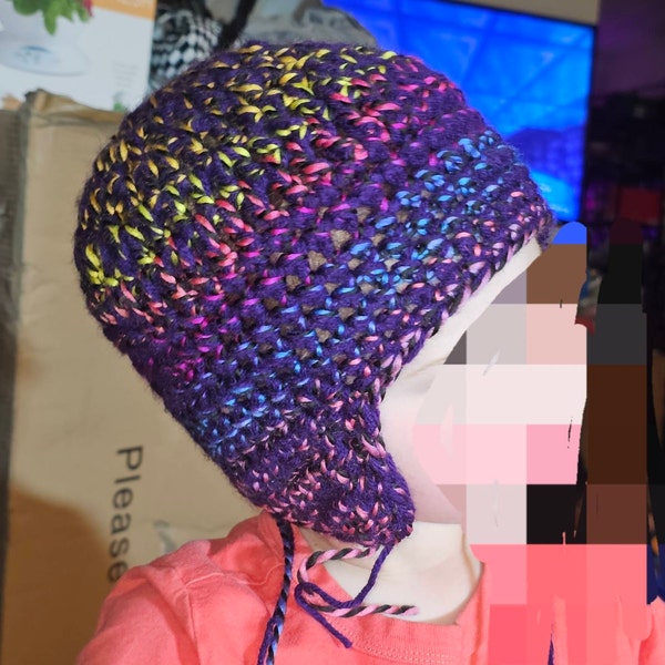 Crochet Pattern Ear Flap Hat Pattern Booth Bay Ear Flap Hat Beanie