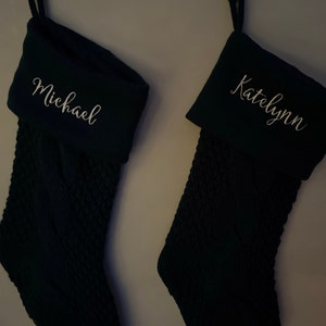 Cozy Cable Knit Personalized Christmas Stocking Stockings for - Etsy