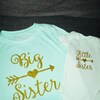 Big Sister OR Little Sister Iron on Decal, Big Sister, Little Mister or ...