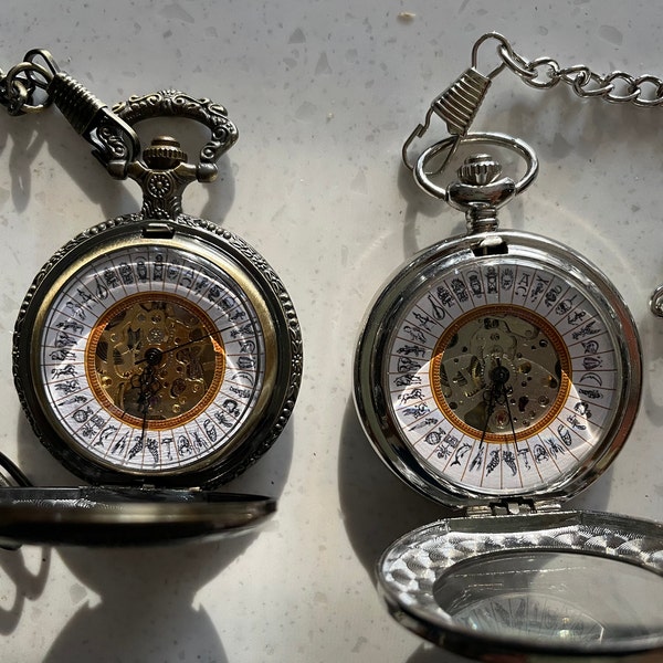 Alethiometer Inspired Silver Colour Pocket Watch - Etsy