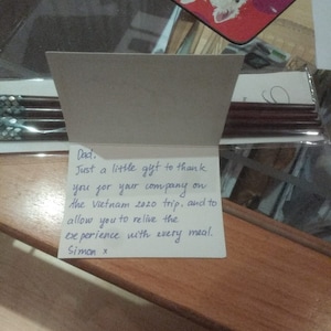 Simon added a photo of their purchase