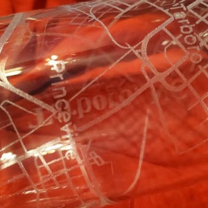 Custom City Map on Pint Glass, Whiskey Glass, Wine Glass, or Beer Can ...