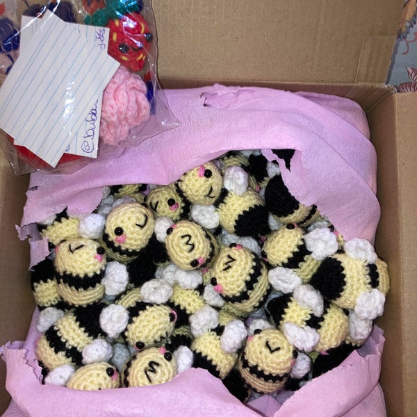 Little Tiny Cute Crochet Narwhales Stuffies Keychain Gift Kawaii Hand ...