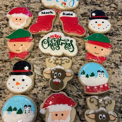 Christmas Cookies, Traditional Christmas Sugar Cookies, Holiday Gift ...