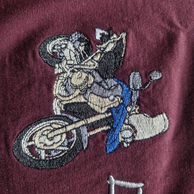 Kawasaki ZX-6R Ninja Motorbike Embroidery Design - Instant