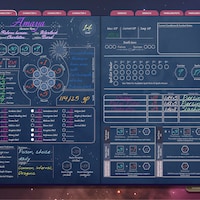 Digital Dnd Character Journal , Dnd Character Sheet With Spell Cards ...