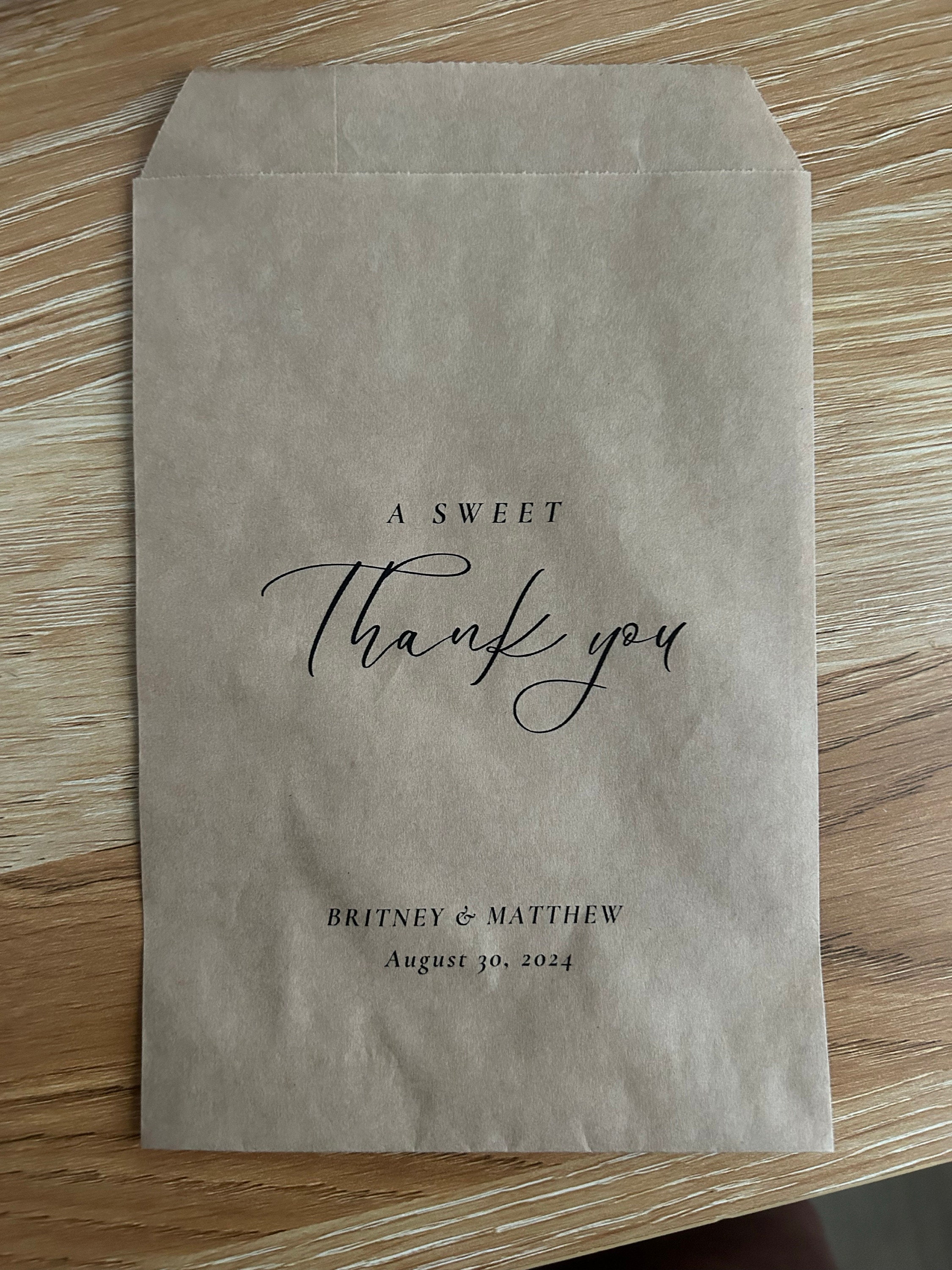 25 Eine süße Dankeschön-Geschenktüte || Hochzeitsgeschenktüte, Donuttüten, Keksgeschenktüte, Love is Sweet Bag, Brautparty-Geschenktüte