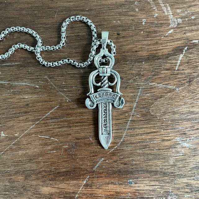 Chrome Heart Dagger Necklace - Etsy