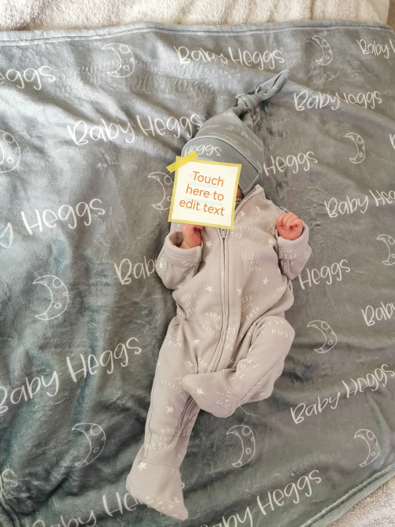 Plush Minky Blanket Set with Hat/Bow, Personalized Name Blanket with Hat, Personalized Jersey Hat, Customized Name Bow
