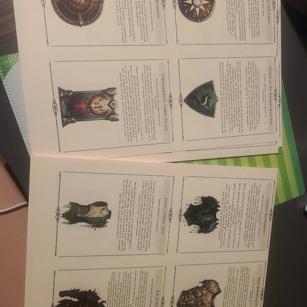 100 Magic Item Cards for D&D 5e Original Art (printable PDF) Etsy