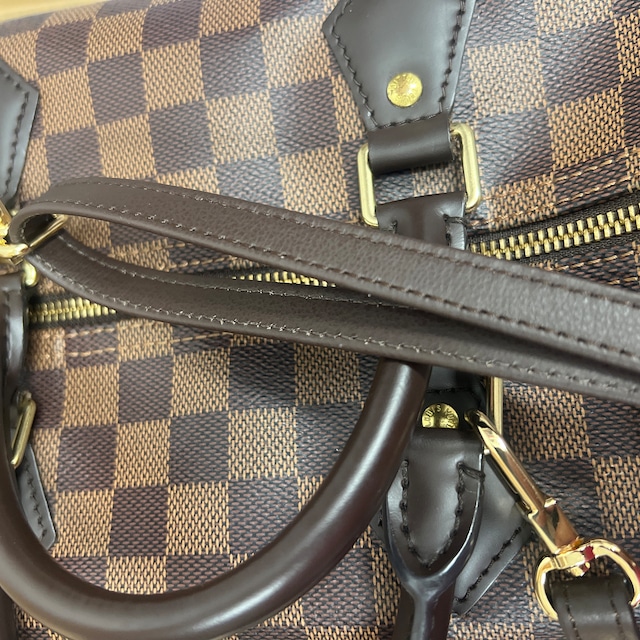 1.5 wide Replacement striped handbag strap with silver hardware in dark  brown and tan brown for lv damier and monogram bags