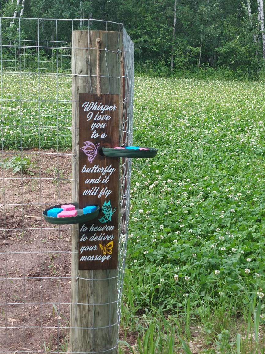 Sympathy Gift, Butterfly Feeder, Butterfly, Bereavement Gift, Sympathy, Memory, Butterfly Garden, Memorial Garden, Whisper I Love You