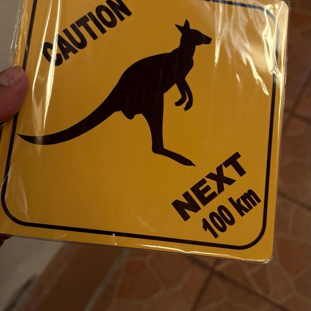 Australian Road Sign: Kangaroo, Koala, Crocodile Novelty Sign - Etsy