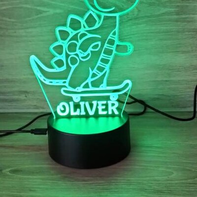 Personalised Mini LED Sign / LED Light Remote Controlled Lamp Mini One ...