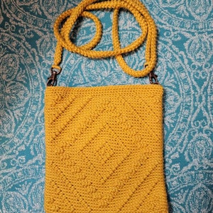 Crochet Bag PATTERN Diamond Peaks Crossbody Bag Boho Crochet Bag ...