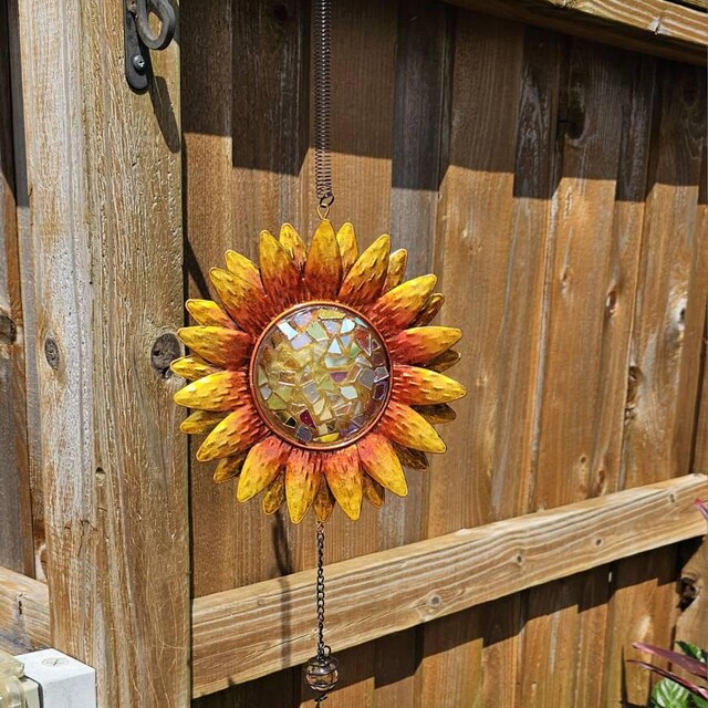 Sunflower..windchime .. Blingthingzbylori.. Garden Art .. Yard