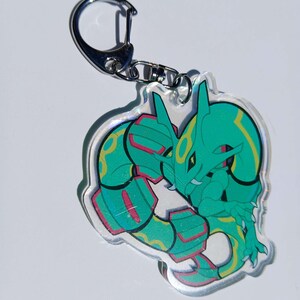 ポケモン：レックウザ [チャーム + ステッカー] - Etsy 日本