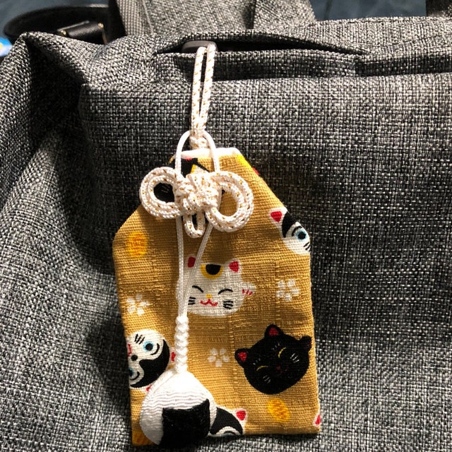 Omamori Knot Sakura Bell Bag Charm Japanese Lucky Charm Knot | Etsy