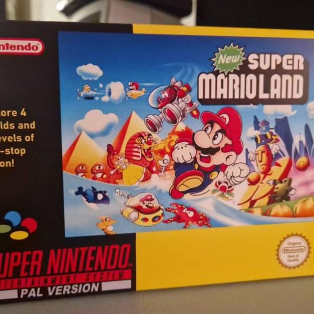 SNES ボックス：New スーパーマリオランド、ゲーマーギフト - Etsy 日本