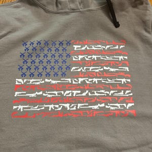 American Flag Made of Guns for Cricut and Silhouette, Printable