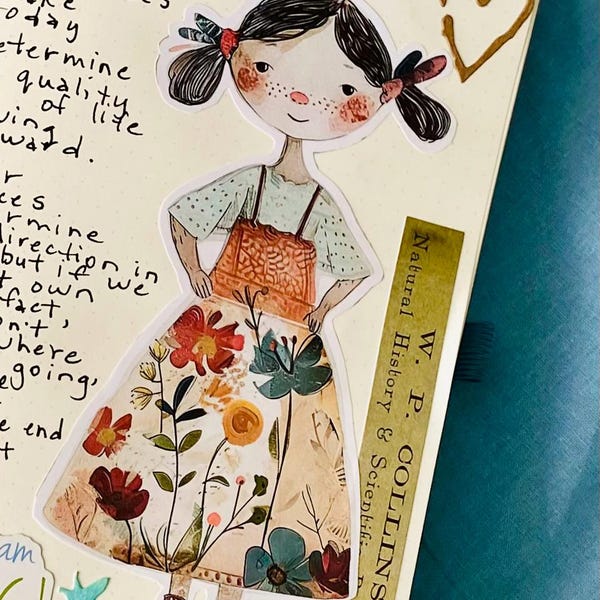 SPRING GIRLS Paper Doll Printable Kit Junk Journal Cut off | Paper ...