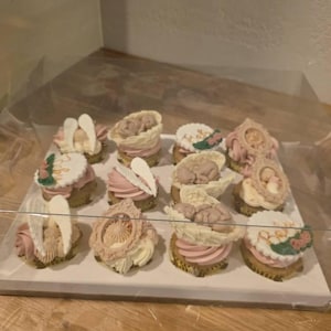 20 Scatole Porta Cupcake Lainrrew Con Finestra – Bianche, 2 Scomparti, Con Inserti – Per Pasticceria, Feste, Matrimoni - 4