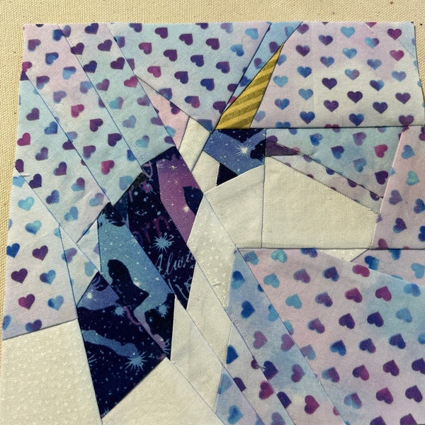 Unicorn Paper Piecing Pattern in PDF - Etsy