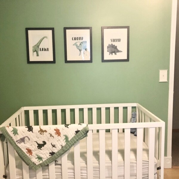 Dinosaur Nursery Wall Art - Set of 3 - Dinosaur Prints - Boys Bedroom ...