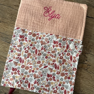 Protège Carnet De Santé En Gaze De Coton Léopard Personnalisable Beige - Envie De Fraise