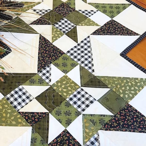 Quilt Patterns PDF Table Runner Pattern and BONUS Pillow Pattern ...