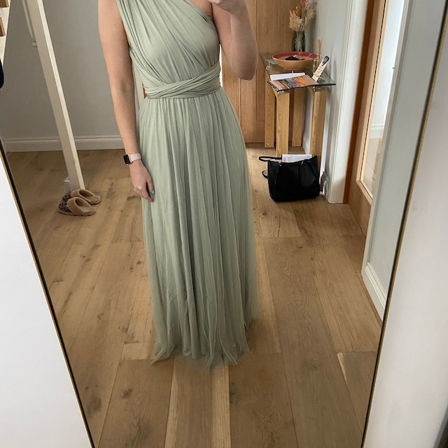Fossil Green Multiway Infinity Bridesmaid Dress for Weddings - Etsy