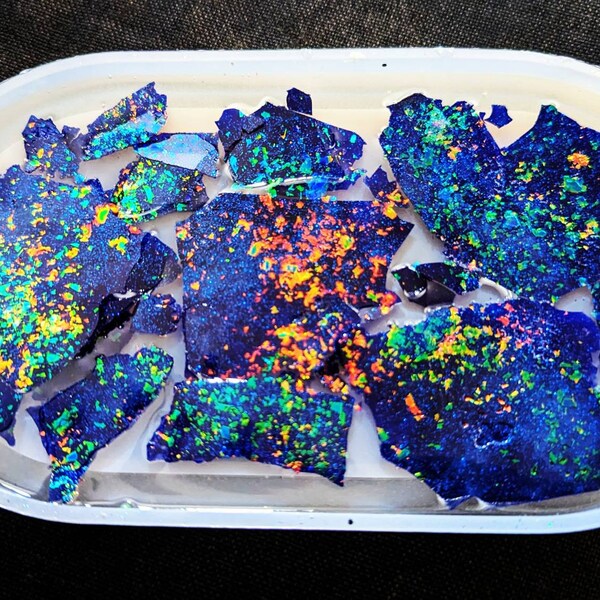Fantasy Flake, Flake Glitter, Flake Inlay, Iridescent Flake, - Etsy