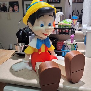 Big 19 Inch 3d Printed Pinocchio From Disney Film Fan-art Figure