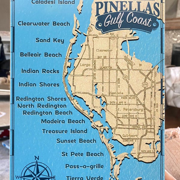 Welcome to Downtown Dunedin Sign Photo on Wood - Etsy