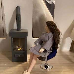 1/12 Caminetto in miniatura per casa delle bambole Forniture