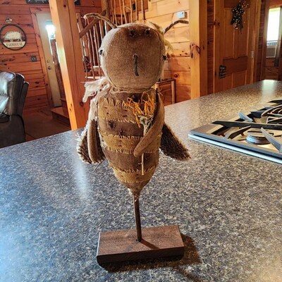 2015 E-PATTERN Primitive Folk Art Early Style Bunny Rabbit Doll With ...