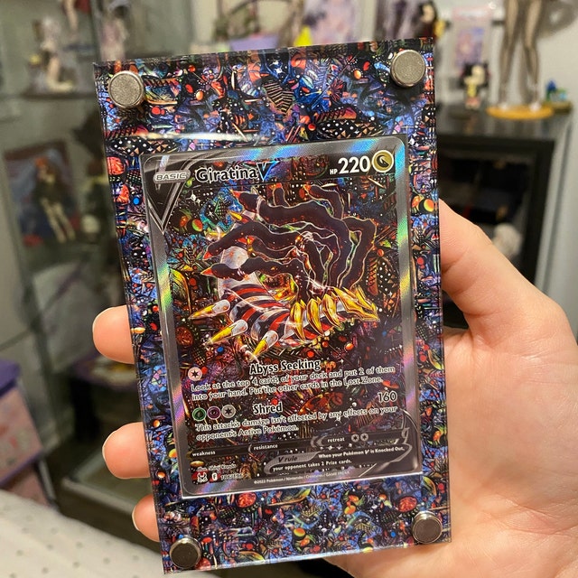 Giratina V Alternate Art Custom Pokemon Card Display Case 