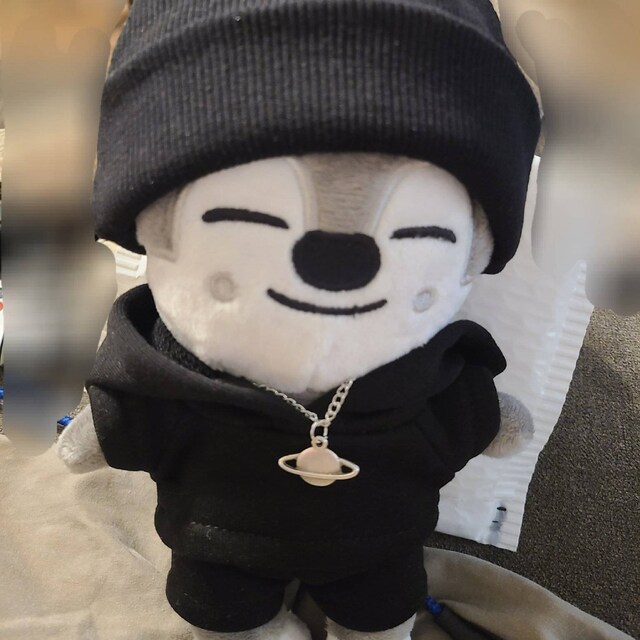 Wolfchan Black Outfit, Bang Chan Hoodie Set, 20cm Doll
