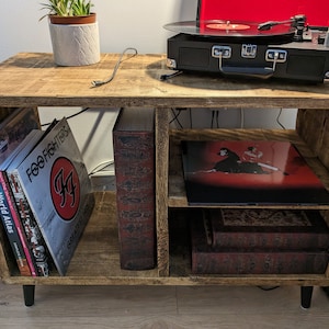 Rustic Vinyl Storage Unit / Turntable Sideboard - Etsy