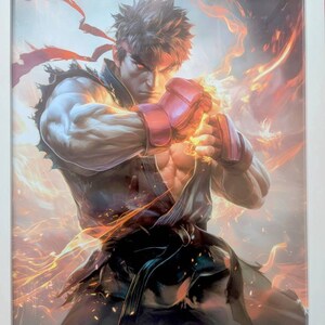 Evil Ryu Street Fighter Poster | Ryu Wall Art | SF6 Poster | Ryu