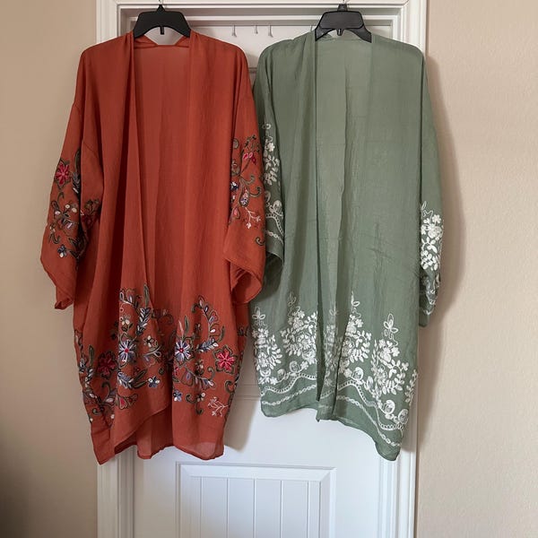 Estelle Long Kimono Beige
