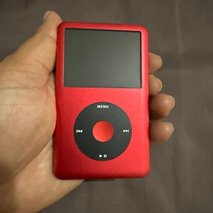 Red Apple Ipod Classic 7th Gen, Upgraded SDXC, Custom Media Player