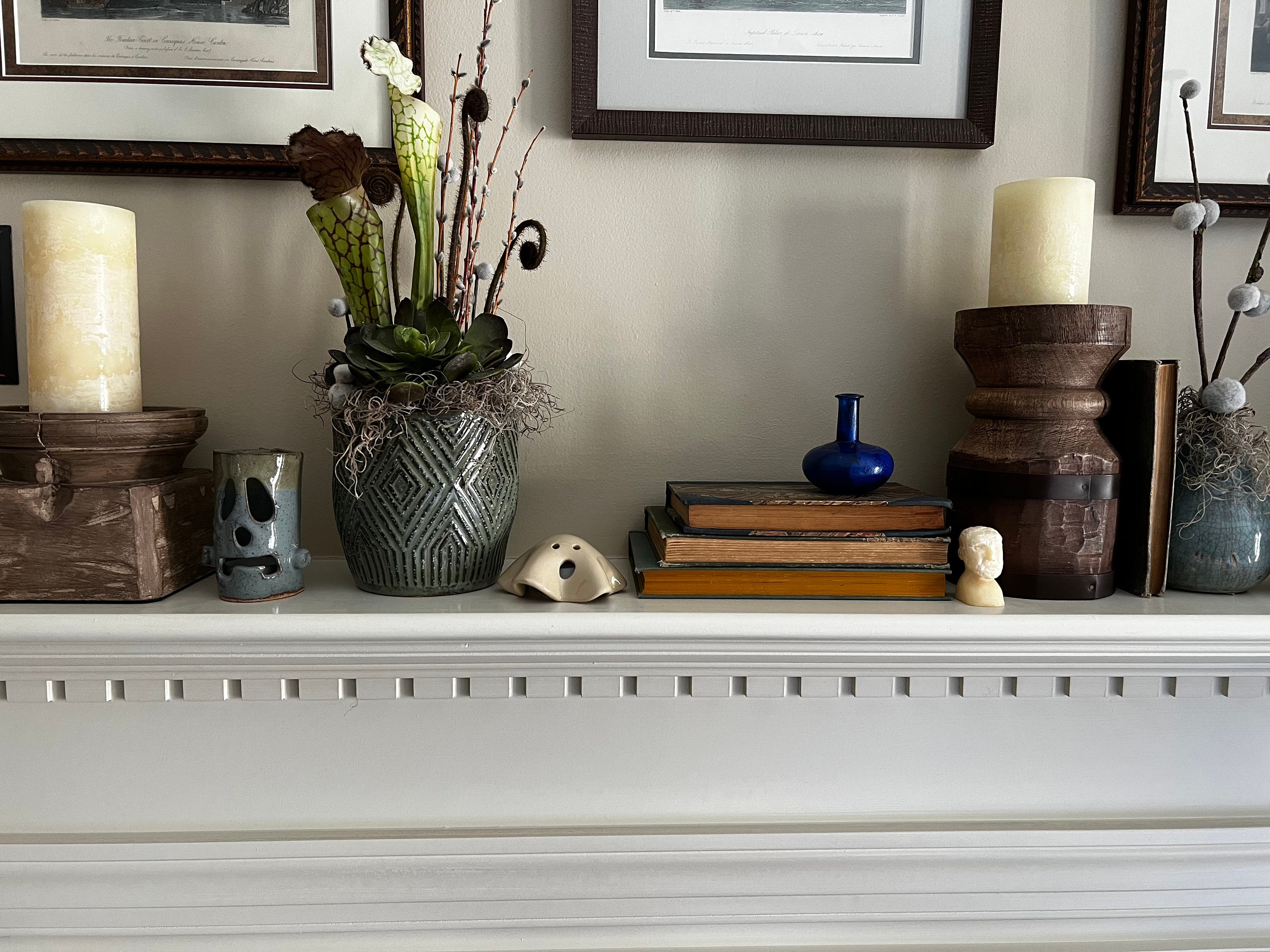 Handmade Ceramic Ghost Tea Light Holder