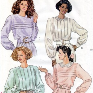 5105 Vintage Simplicity Sewing Pattern Girls Body Suit Set of Blouses ...