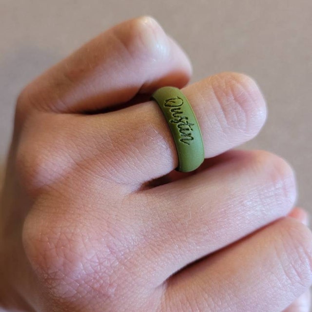 Nfl silicone shop wedding rings